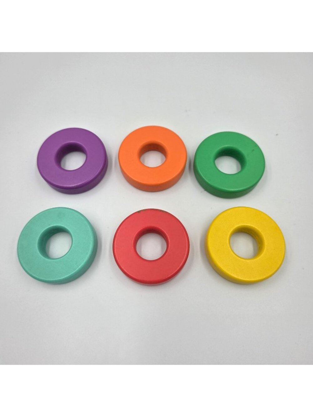Lovevery Wooden Replacement Stacker Counting Rings Montessori Lot 6